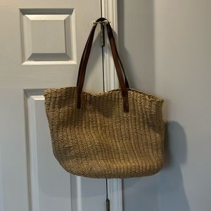 J Crew Straw Tote
